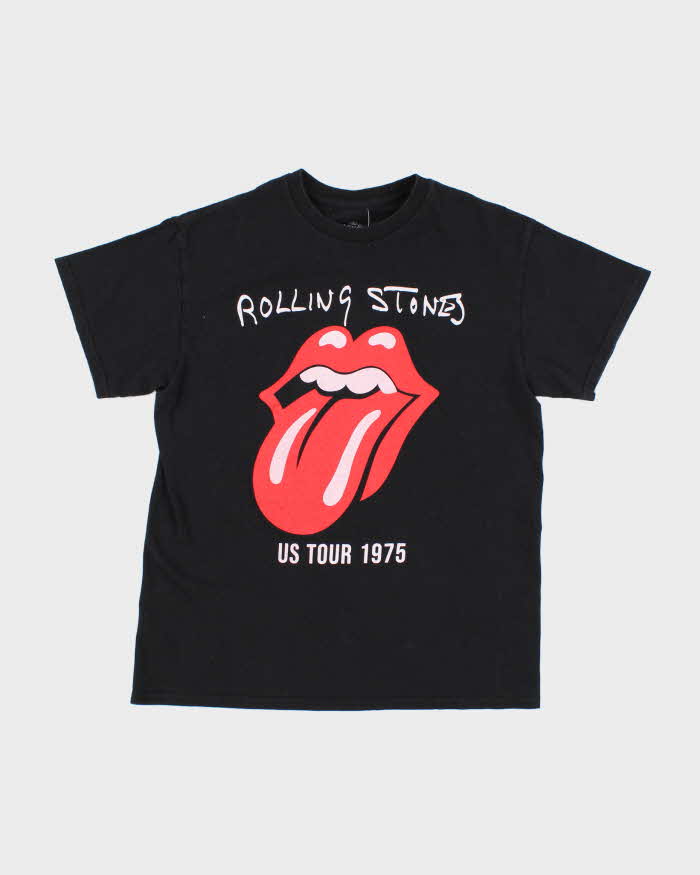 image of Mens Black Rolling Stones Graphic T-Shirt - M