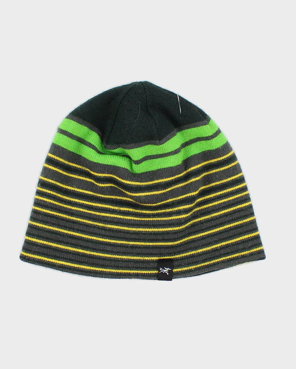 Image of Unisex Green Arc'teryx Stripped Beanie - O/S