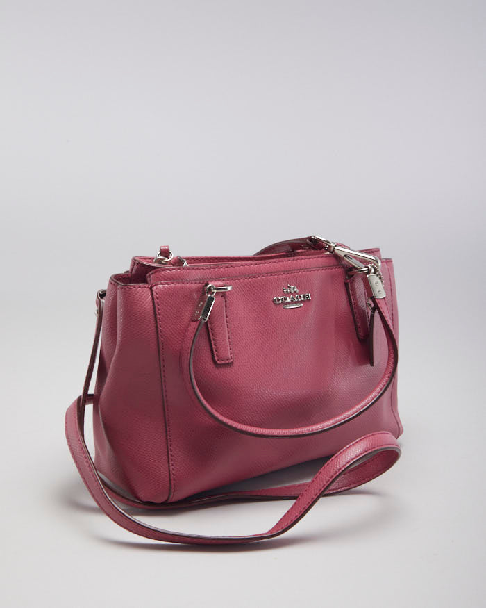 image of Coach Pink Leather Crossbody Bag