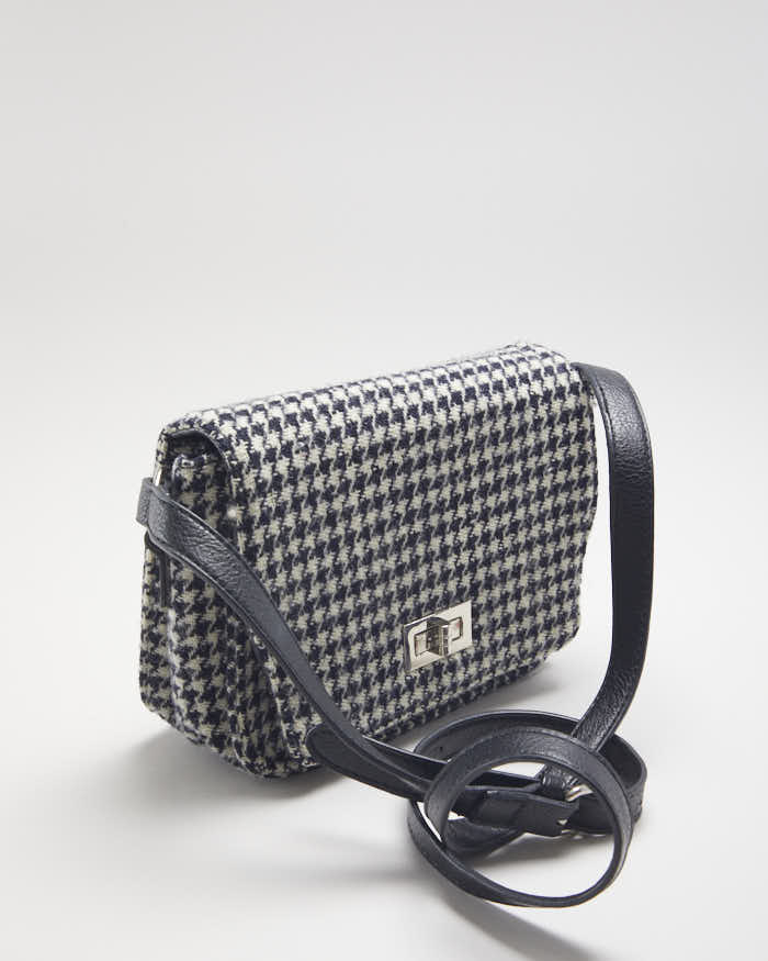 image of Vintage Glen Applin Harris Tweed Dogtooth Bag