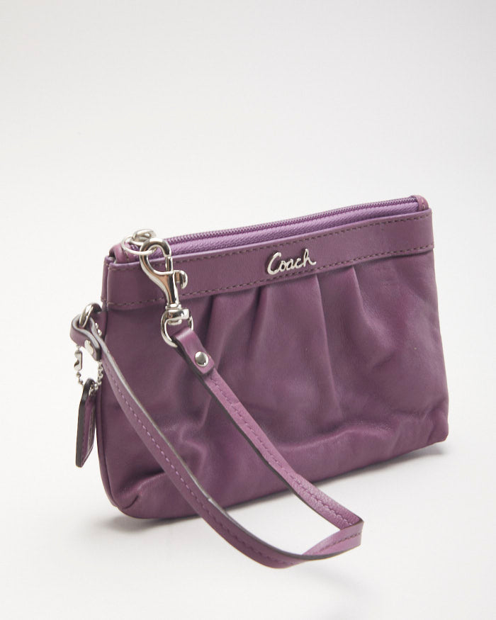 image of Coach Purple Clutch Purse