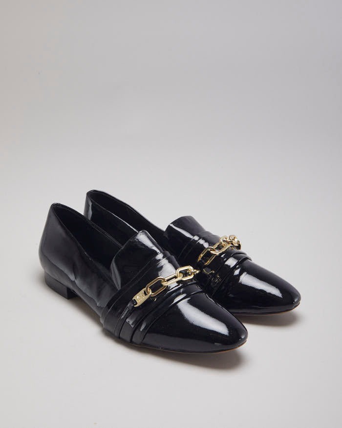 Image of Karl Lagerfeld Black Nikki Loafers - UK5