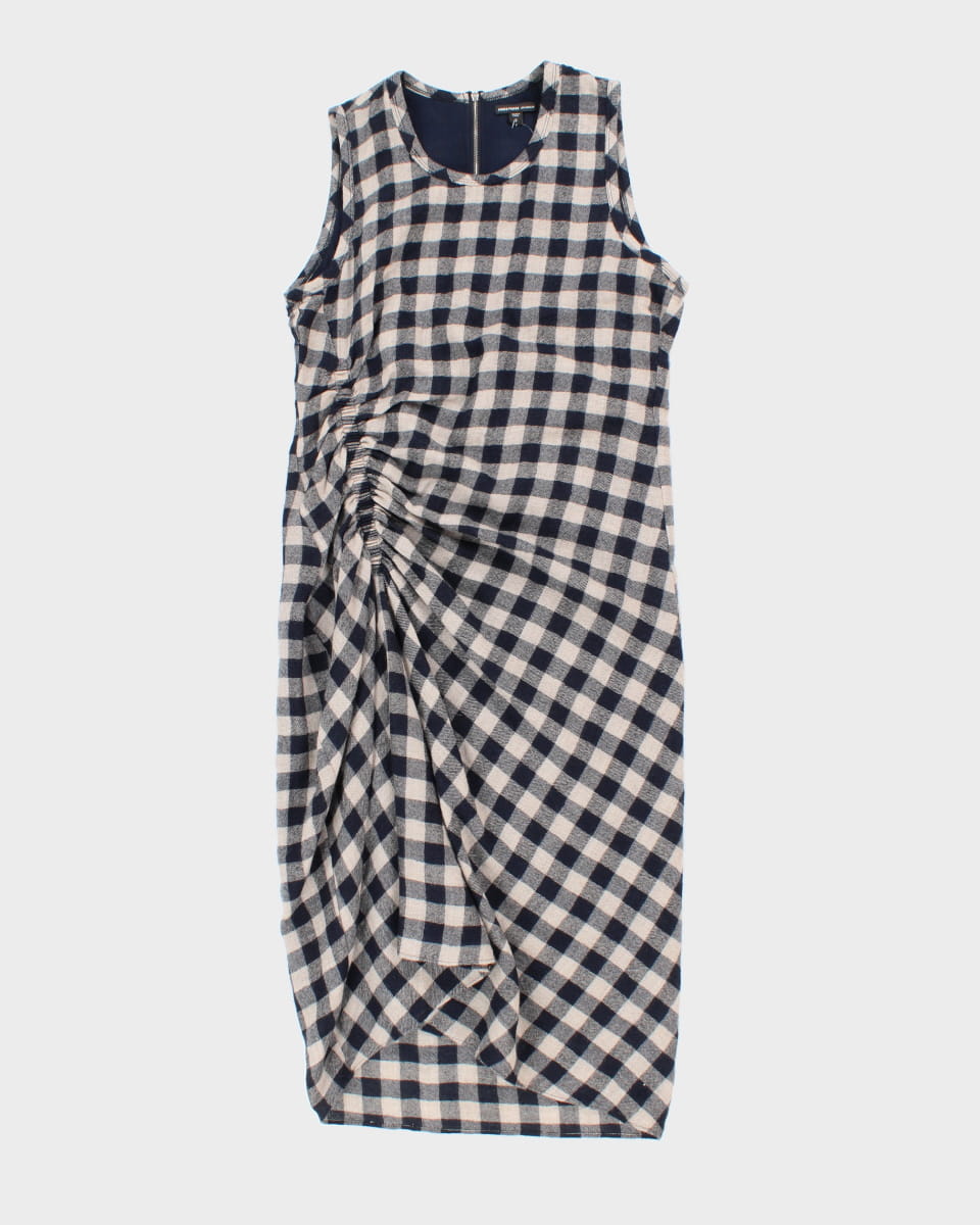 image of James Perse Check Wool/Linen Dress - L