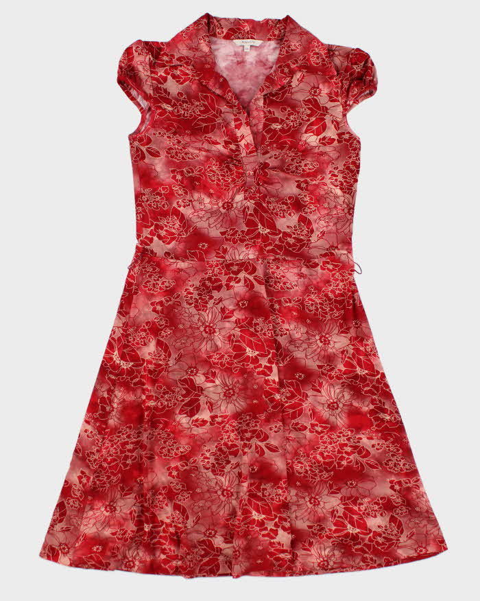 image of 90s RW & Co Red Floral Dress - M