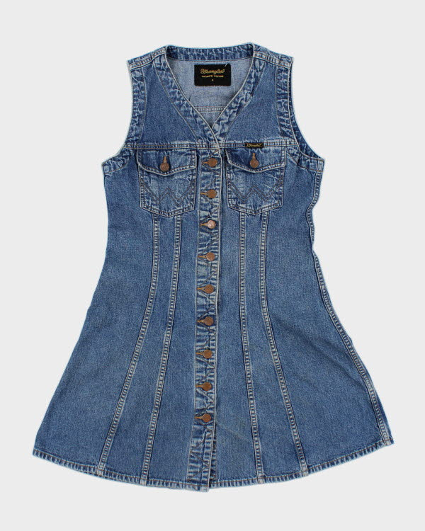 image of Vintage 80s Wrangler Denim Dress - S