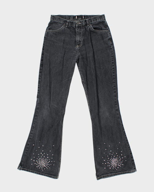 image of Y2k 00s Studded Black Jeans - W28 L32