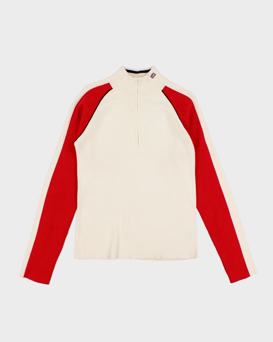 image of Womens White and Red Ralph Lauren Jumper - L