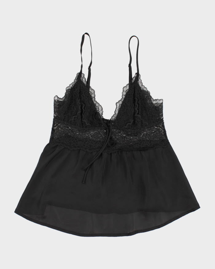 image of 00s Y2k Victoria's Secret Black Lingerie Cami Top - XS