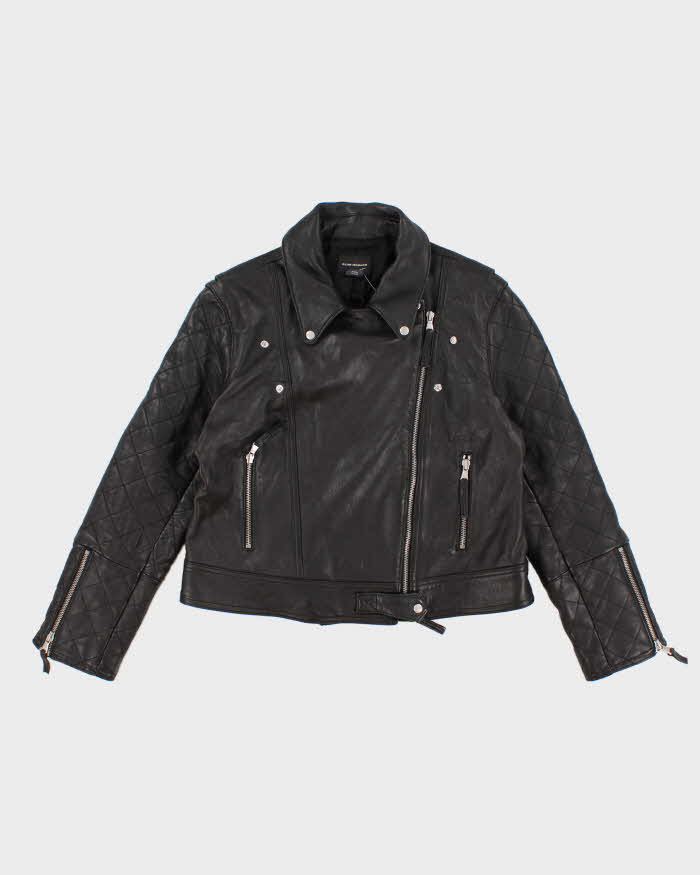 image of Club Monaco Leather Motorcycle Jacket - L