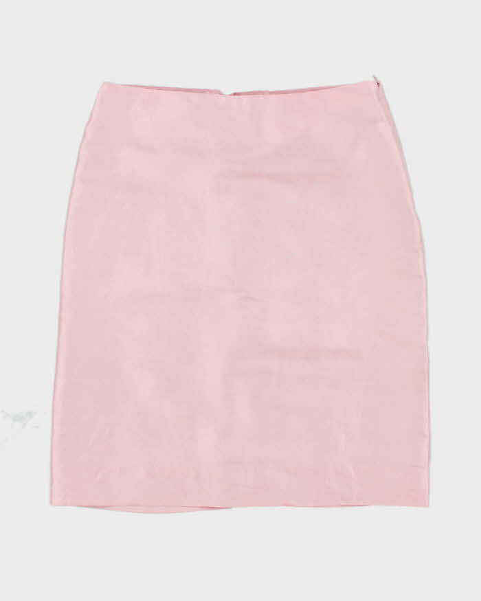 Image of Vintage 90s Pink Lace Up Skirt - S