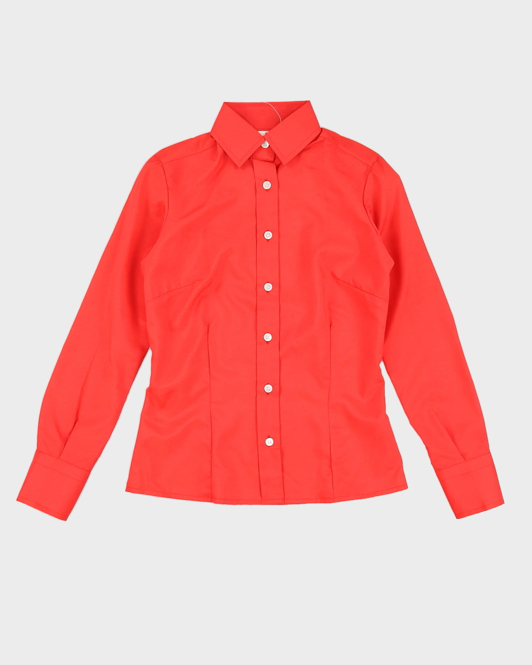 image of Vintage 70s Imatex Red Dress Shirt - M