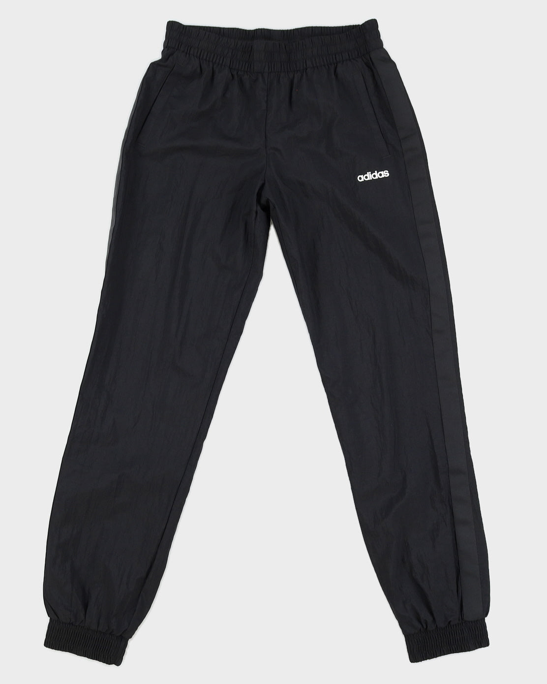 image of Black Adidas Nylon Trousers - S