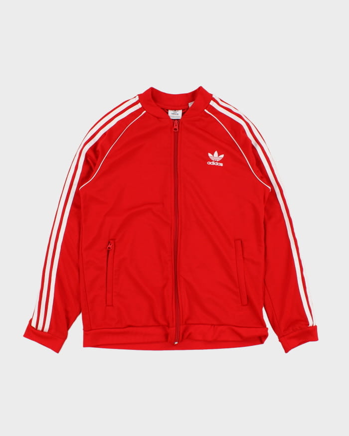 image of Vintage Youth Red Adidas Zip Up Track Jacket - M