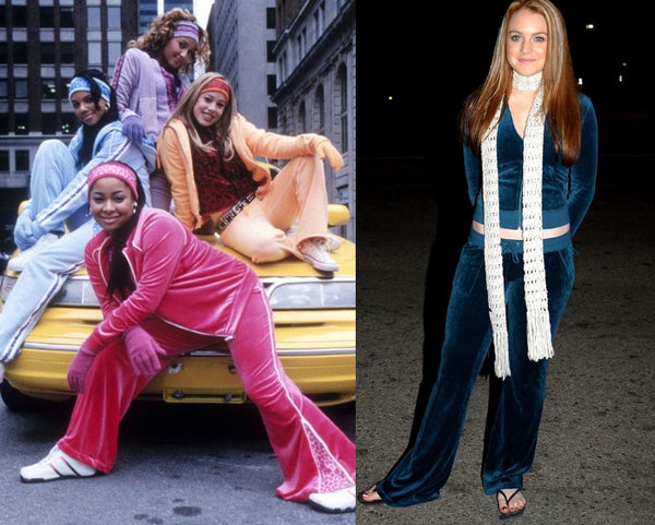 The Cheetah Girls & Lindsey Lohan in Juicy Couture 