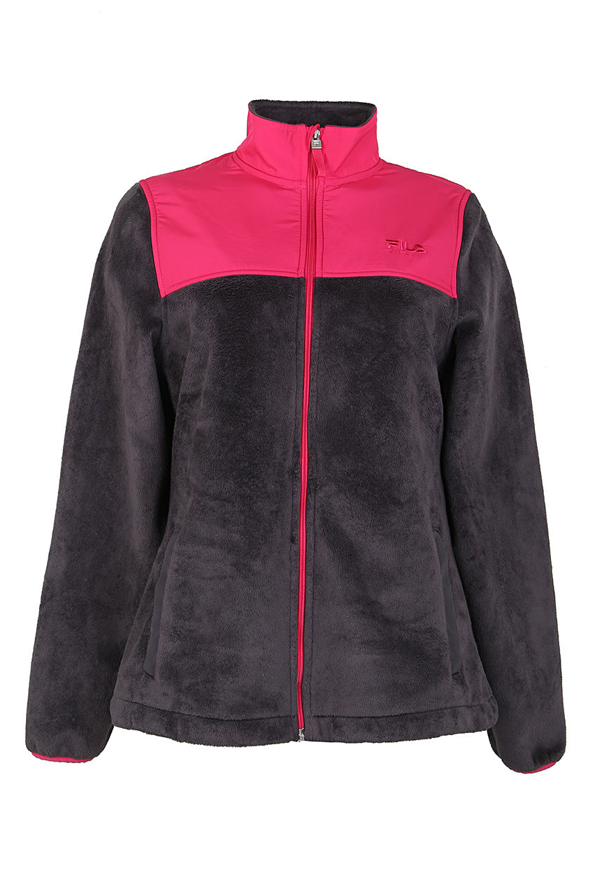 image of Fila Grey & Pink Ski Fleece - M