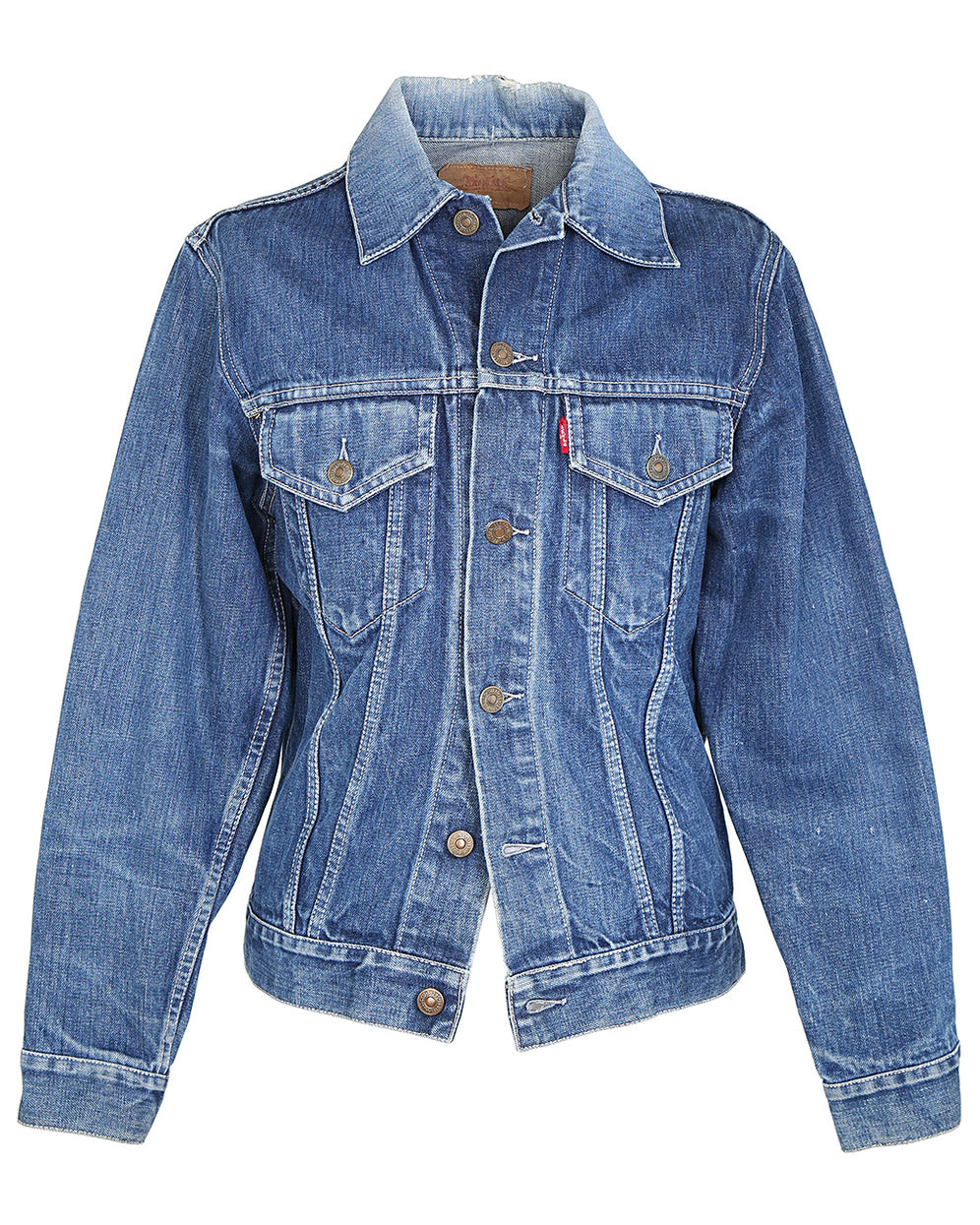 Vintage 1960s Levi's Big E Blue Denim Trucker Jacket - XS