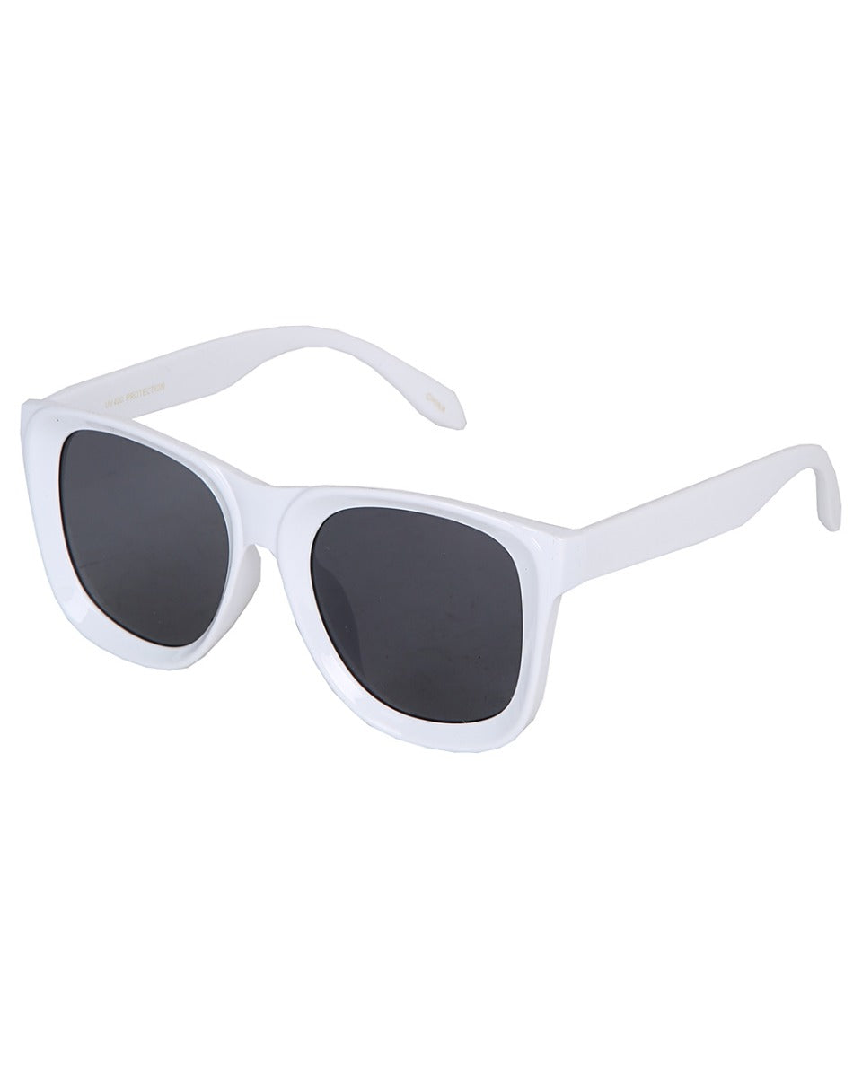 image of White Framed Glen Sunglasses