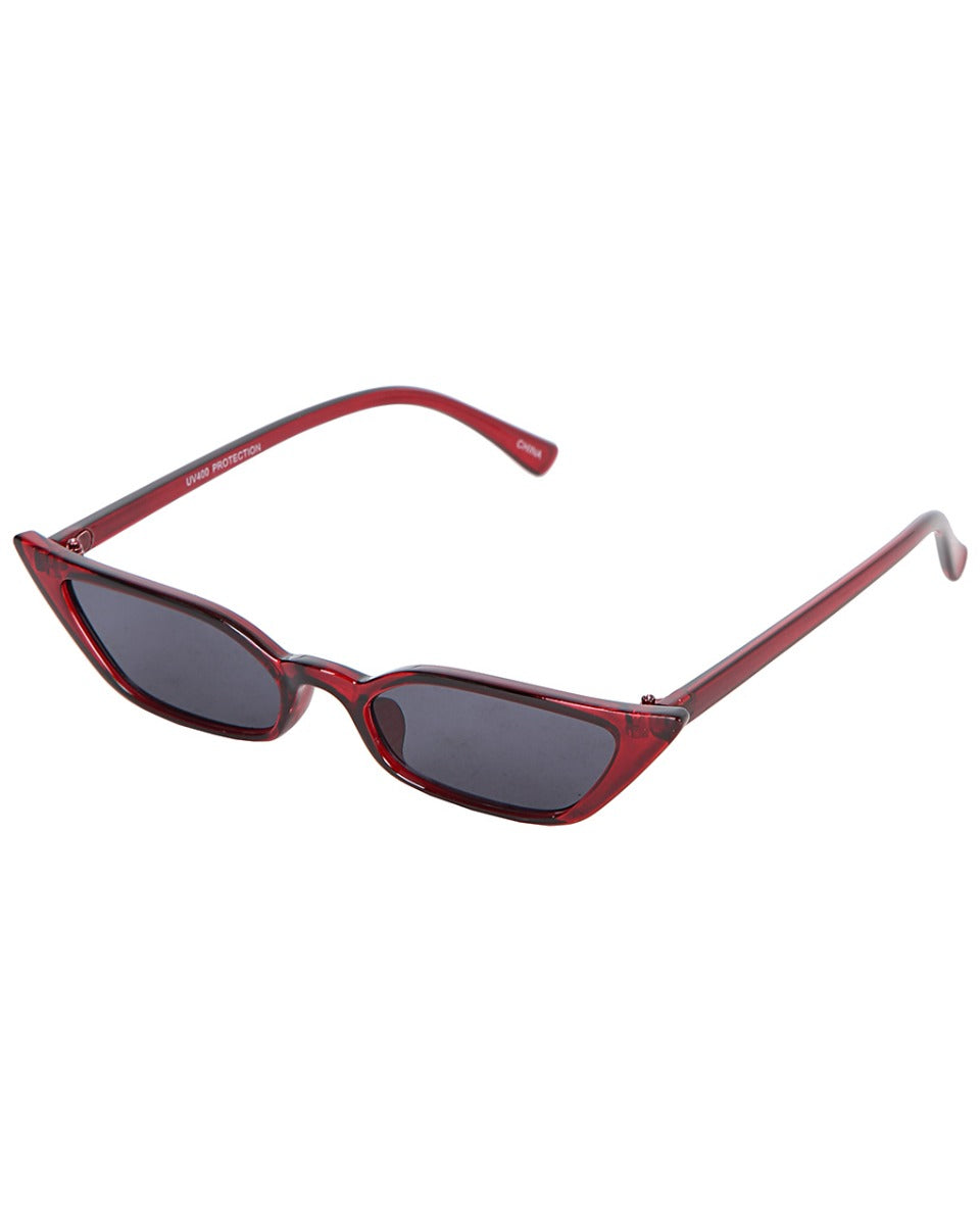 image of Burgundy Framed Tease Sunglasses