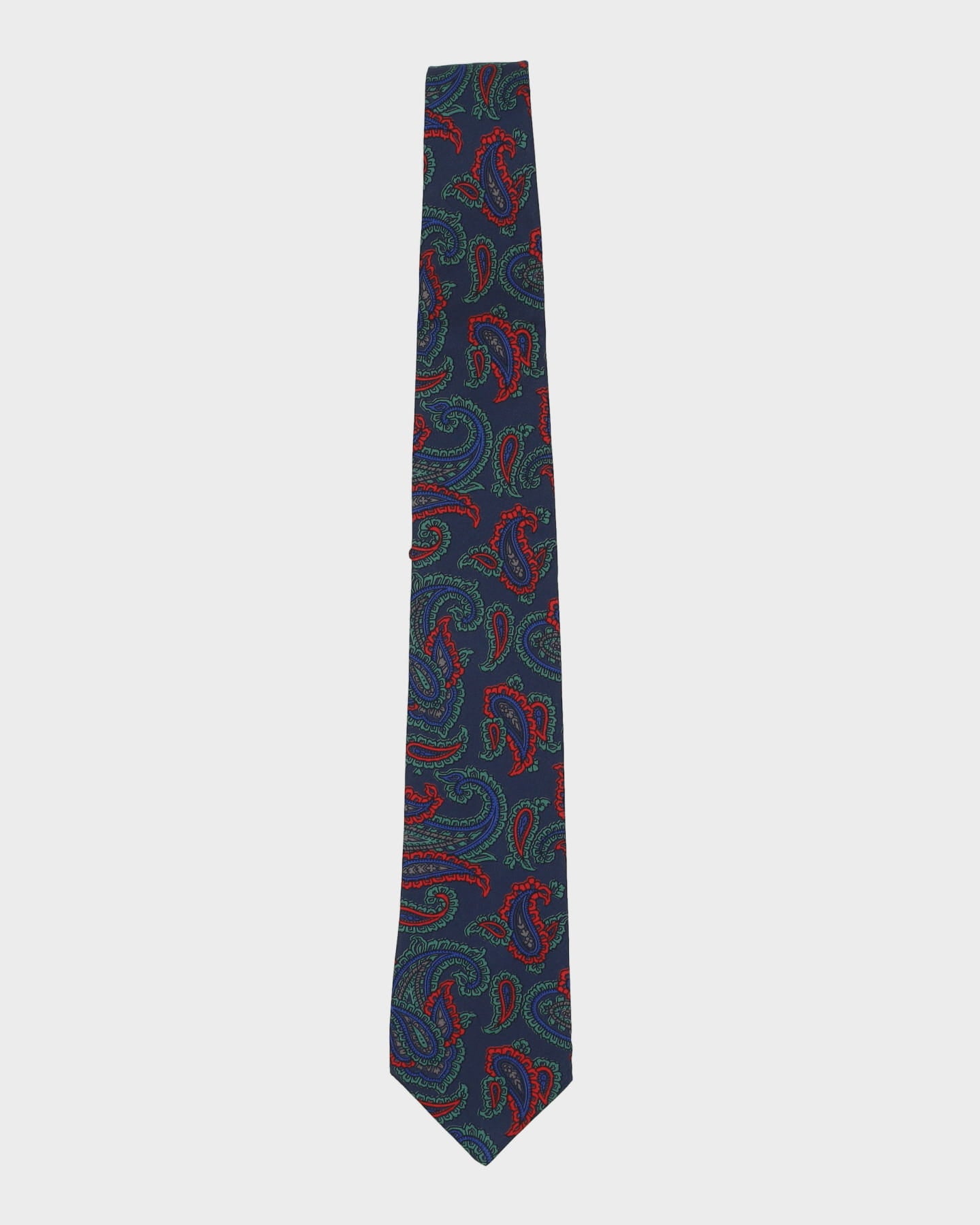 Vintage 90s Etro Navy Paisley Tie