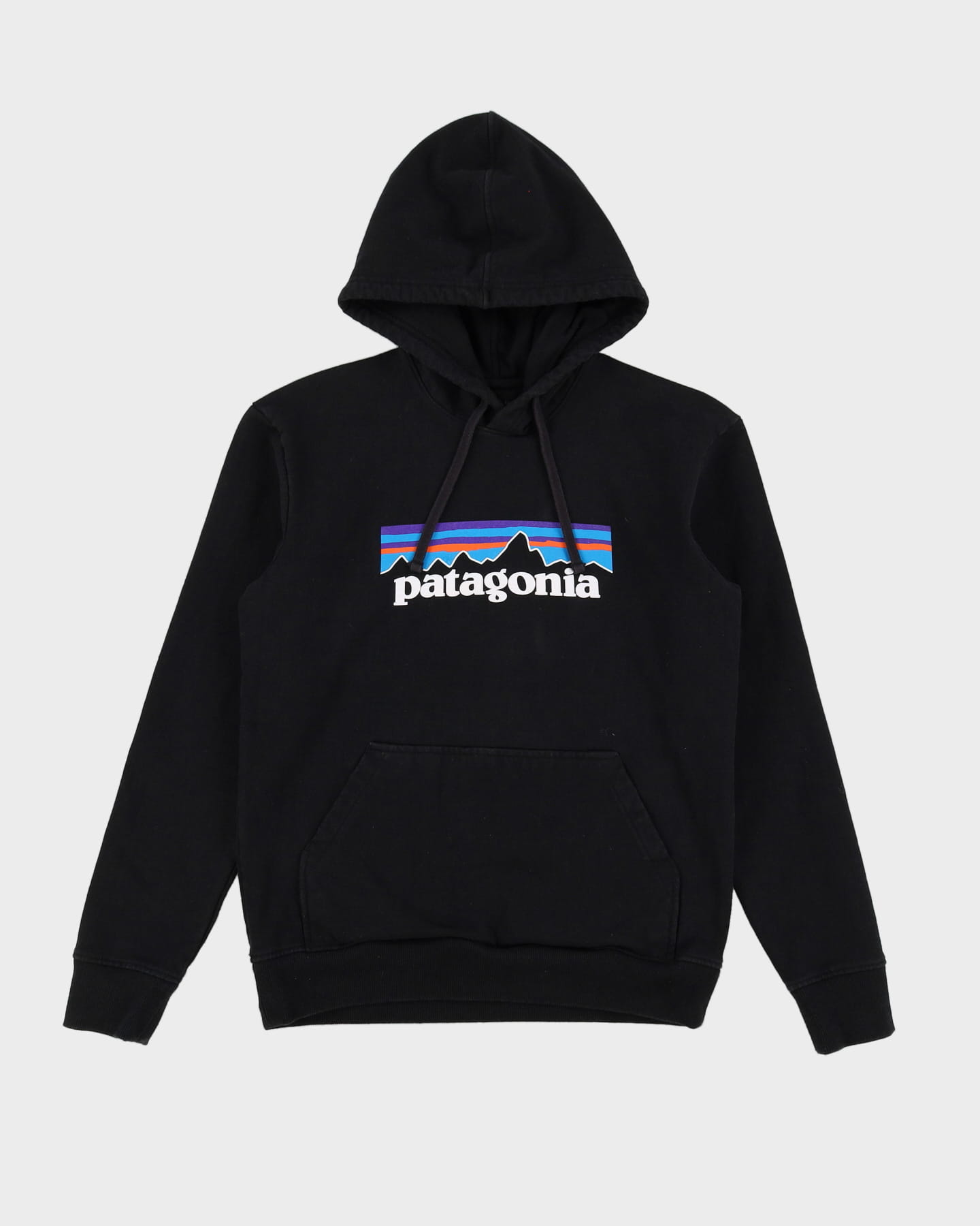 Patagonia Black Basic Logo Hoodie - S