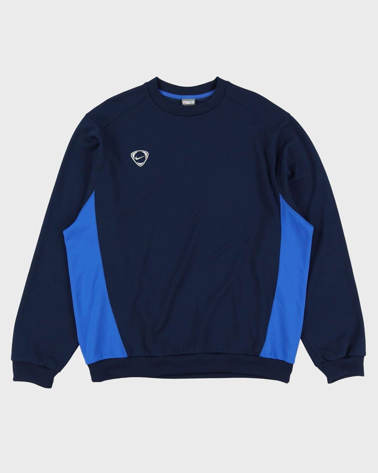 00s Nike Oversized Navy / Blue Football Training Sweatshirt - XL