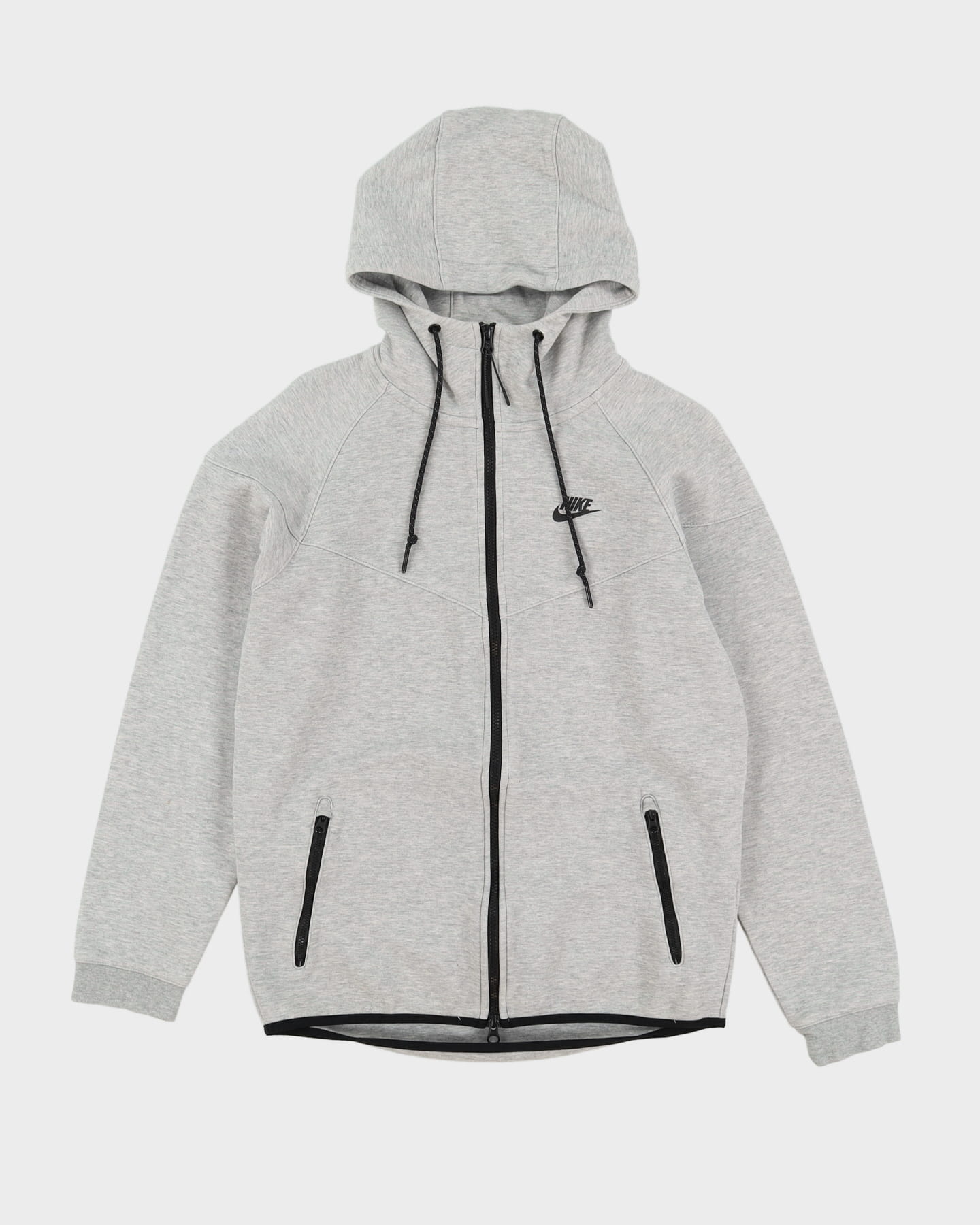 Nike Grey Full-Zip Hoodie - M