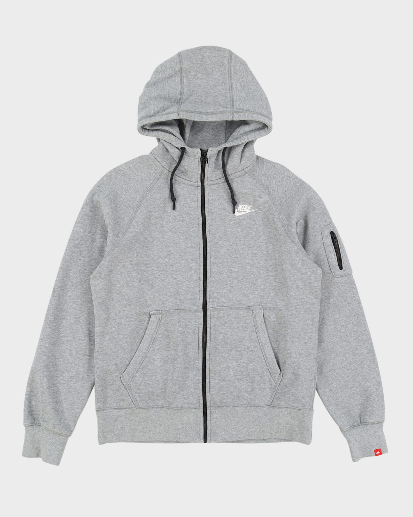 Nike Grey Full-Zip Hoodie - M