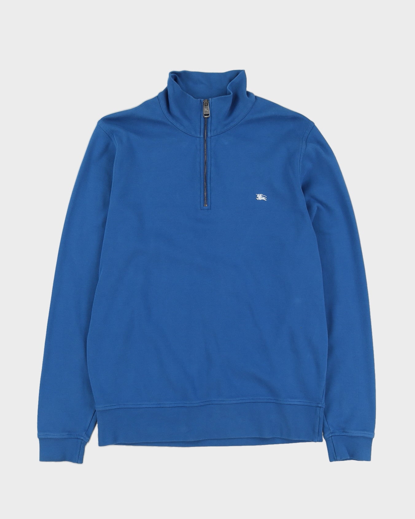 Burberry London Blue Quarter Zip Sweatshirt - L