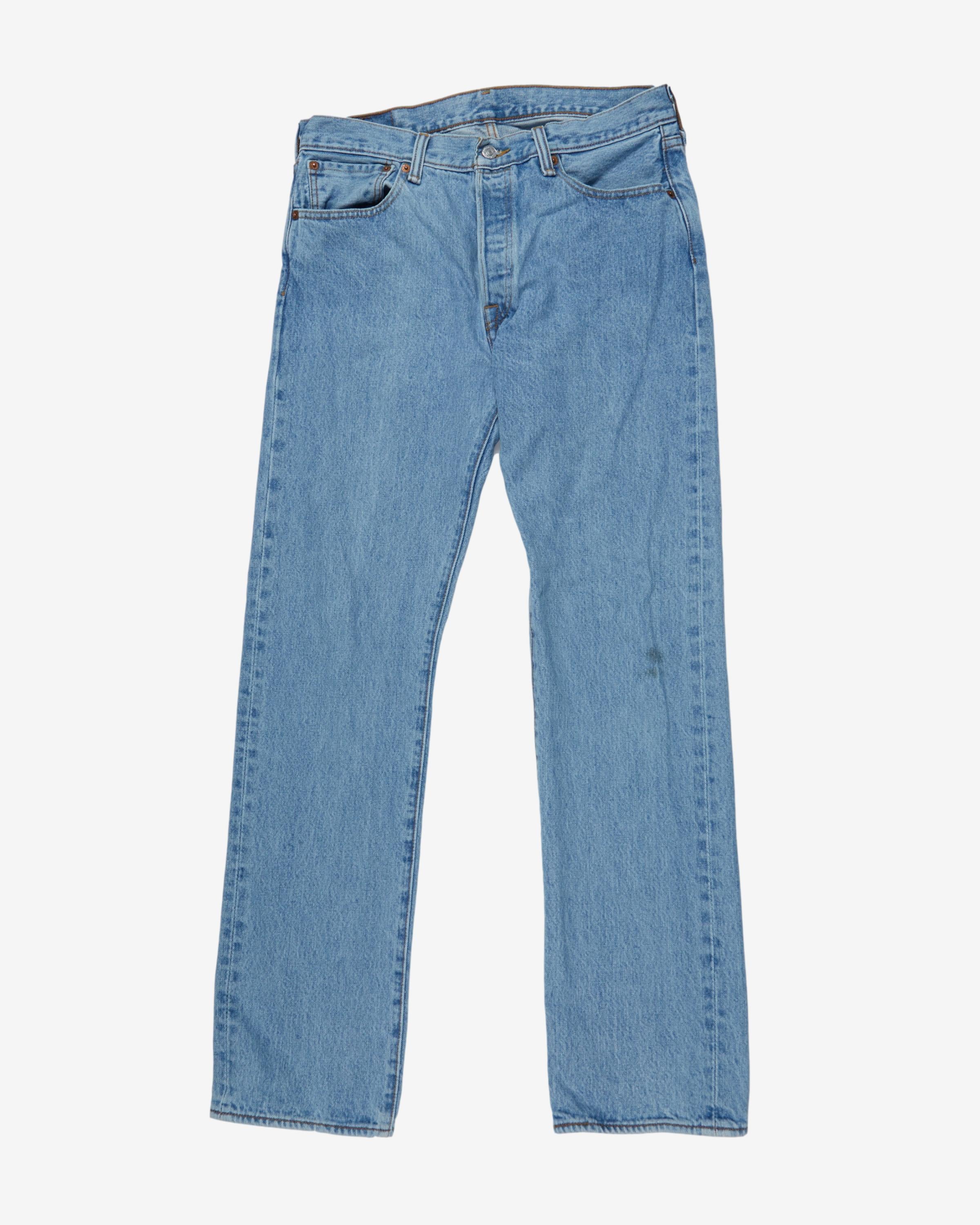 Levi's 501 Light Blue Denim Jeans - W34 L31