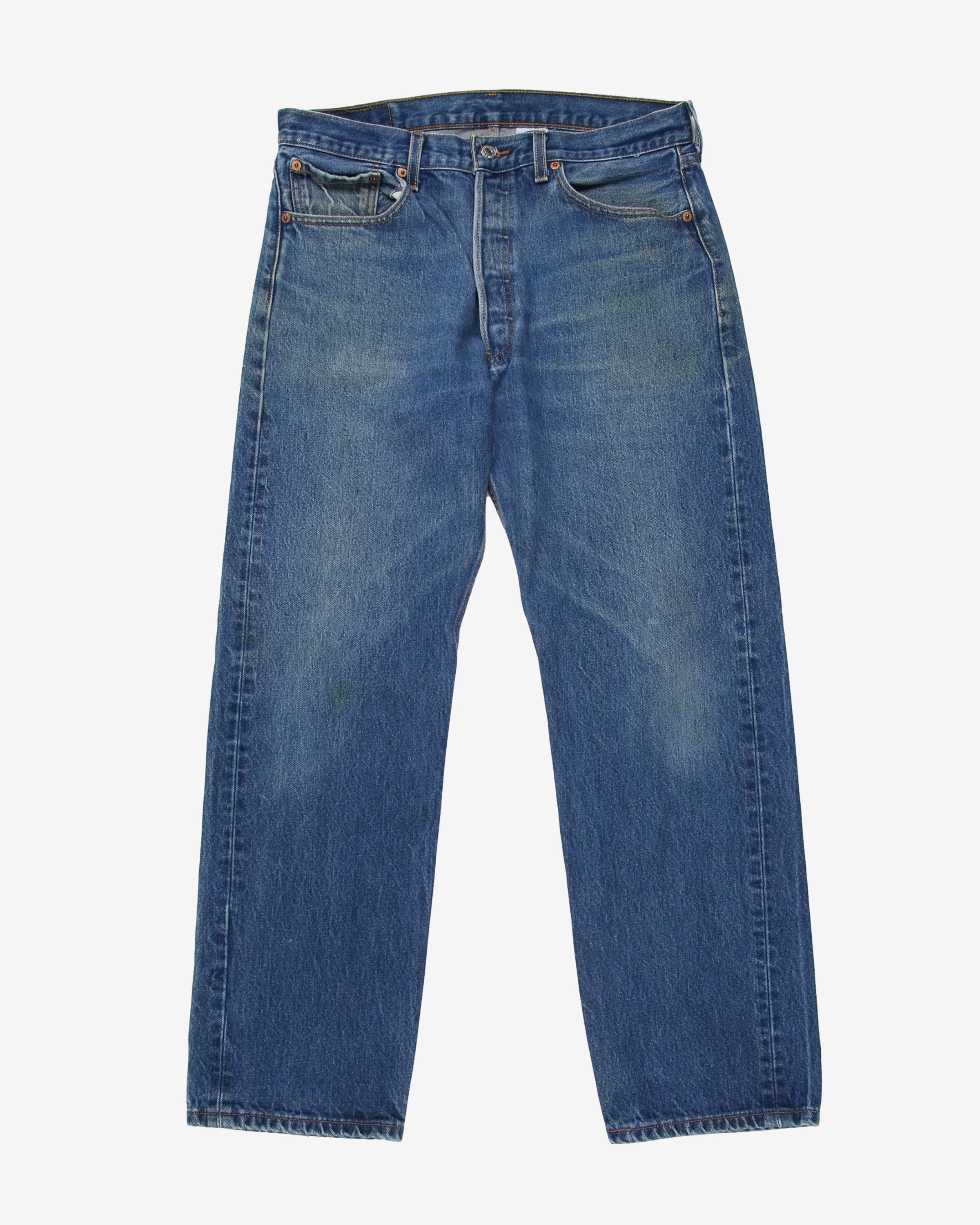 Vintage Levi's 501 Denim Dark Blue Jeans - W33 L28