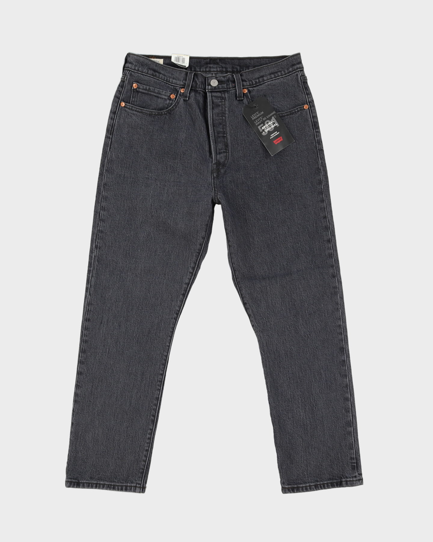 Deadstock With Tags Levi's 501 Big E Dark Wash Black Jeans - W30 L26