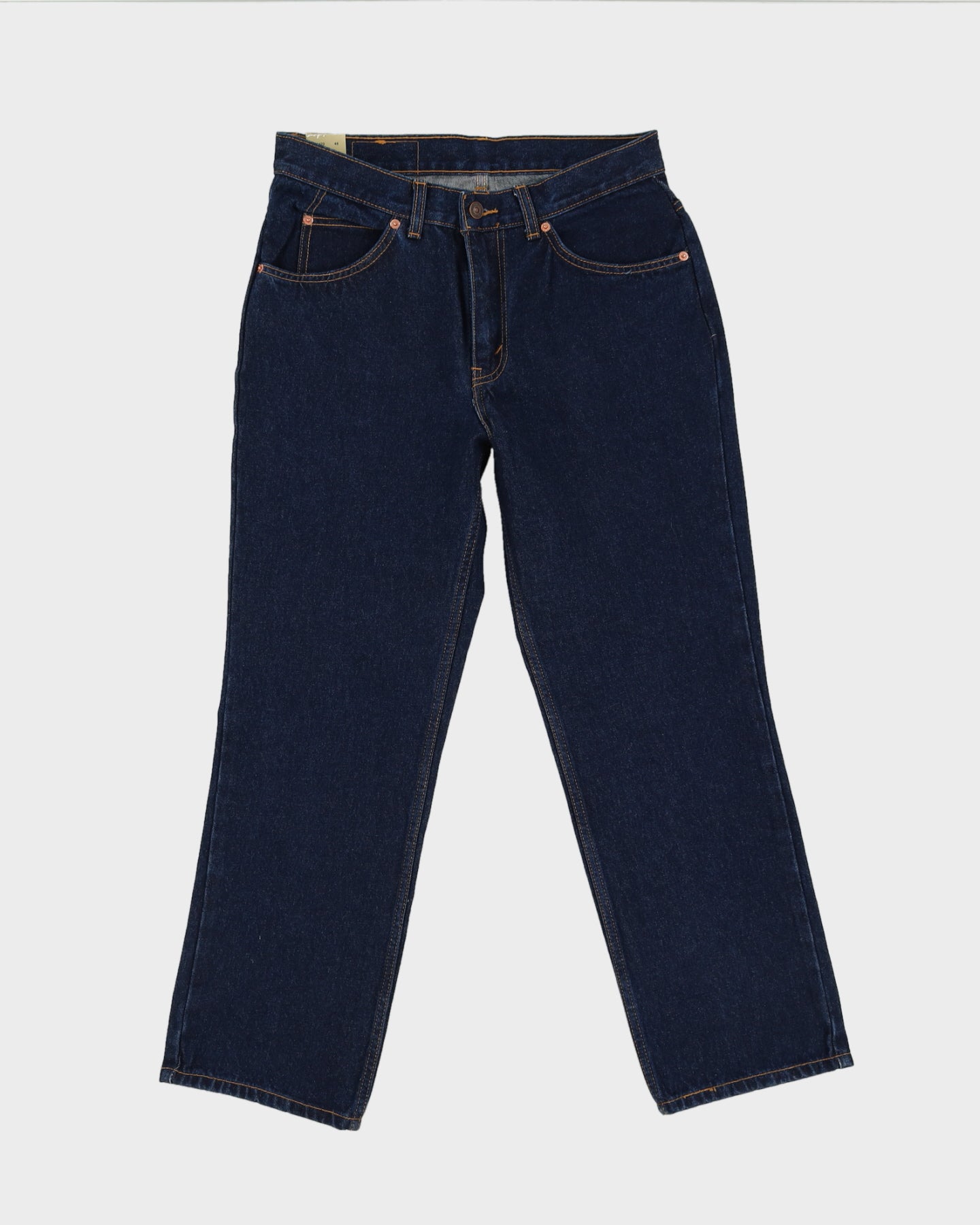 00s Levi's 619 Dark Blue Jeans Orange Tab Deadstock With Tags - W33 L3 –  Rokit