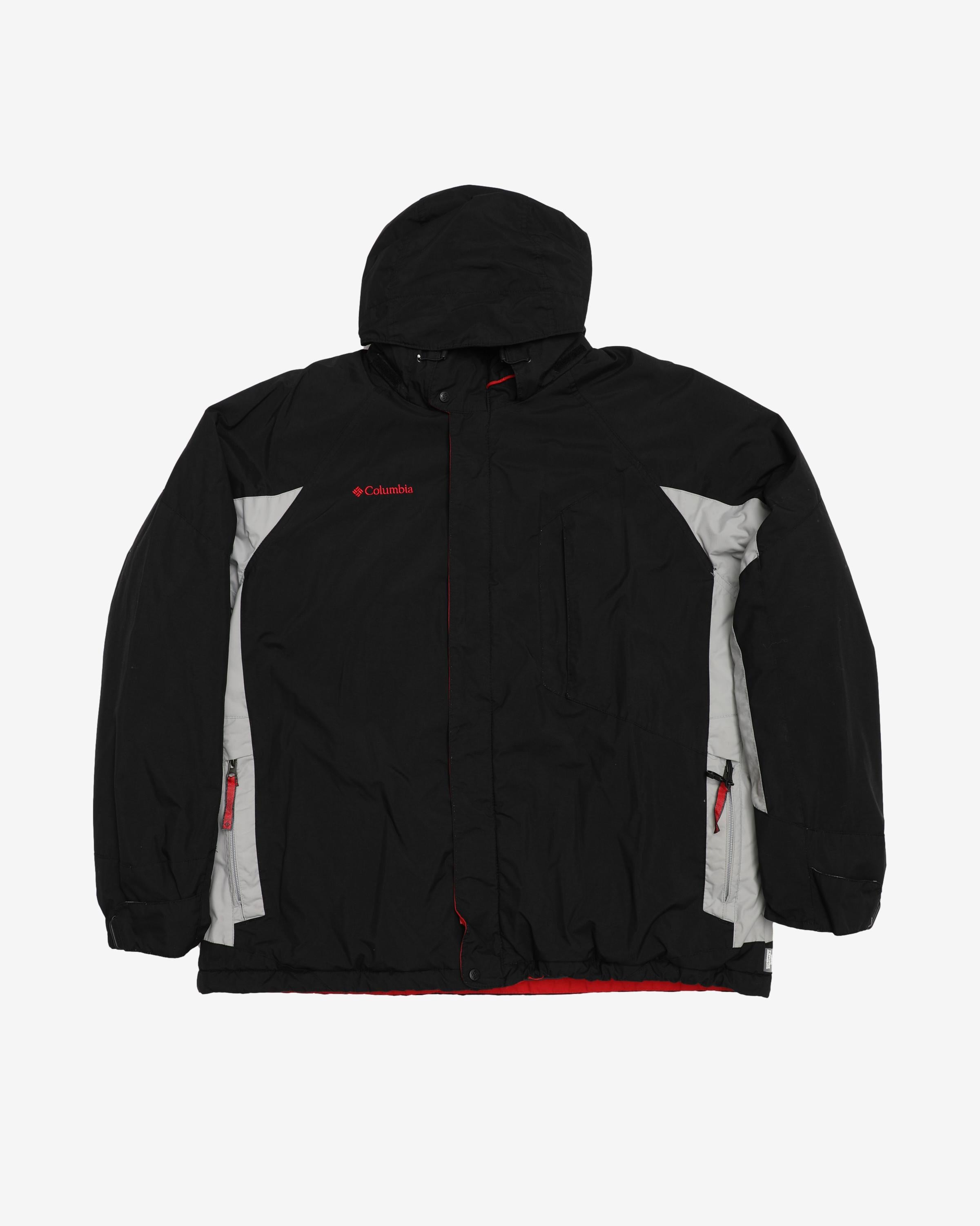 Columbia Black / Grey Padded Ski Jacket - L