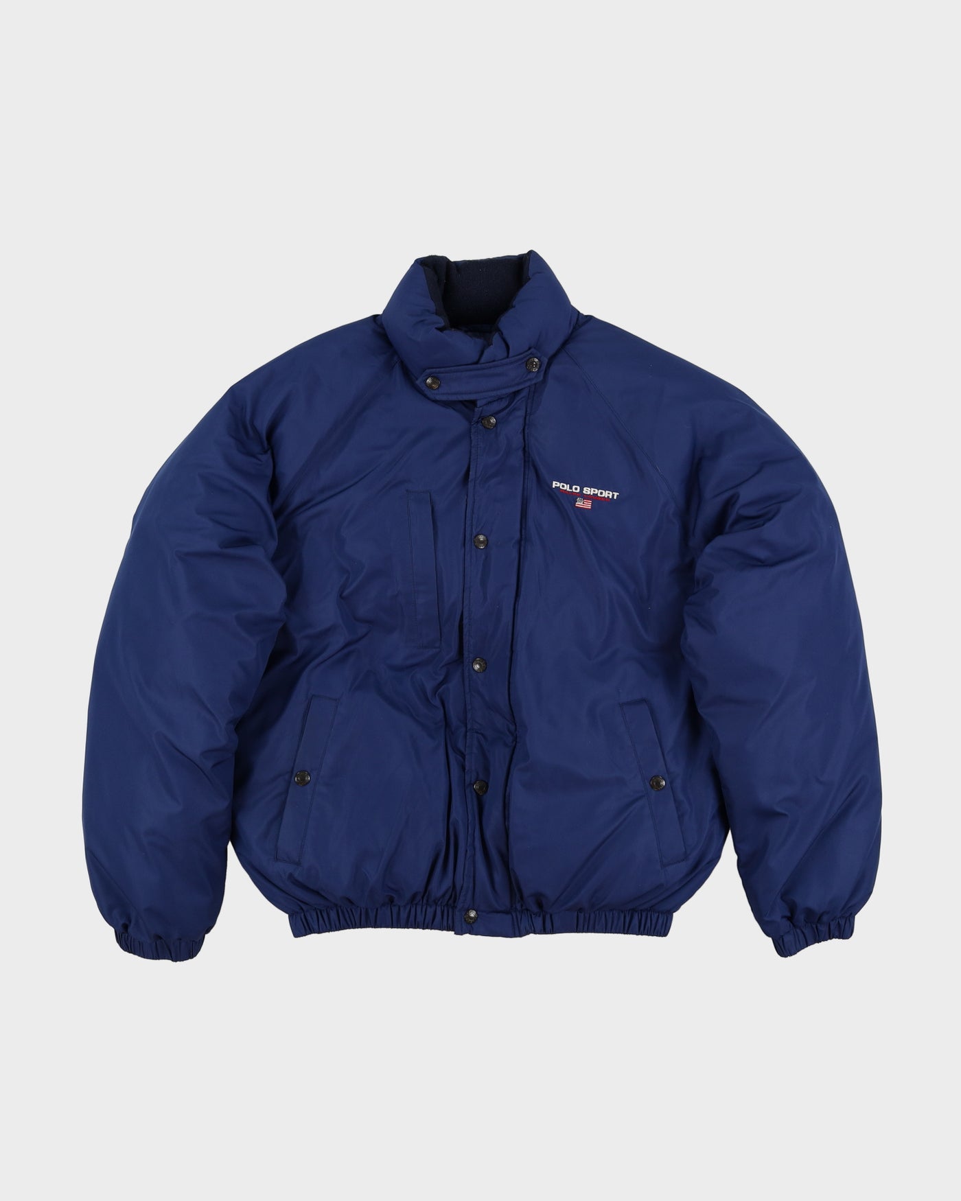 Vintage 90s Polo Sport Ralph Lauren Blue Puffer Jacket - M – Rokit