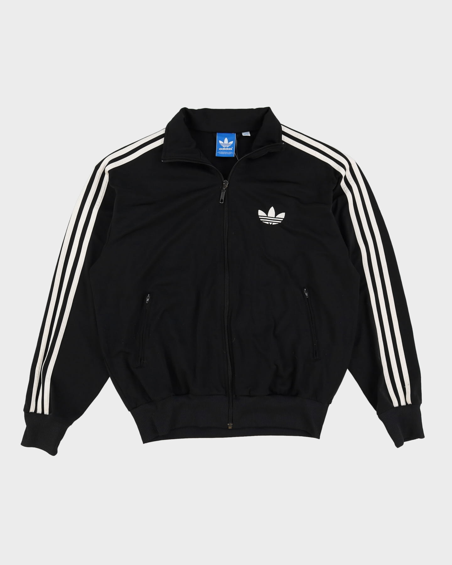 Adidas Black / White Track Jacket - M