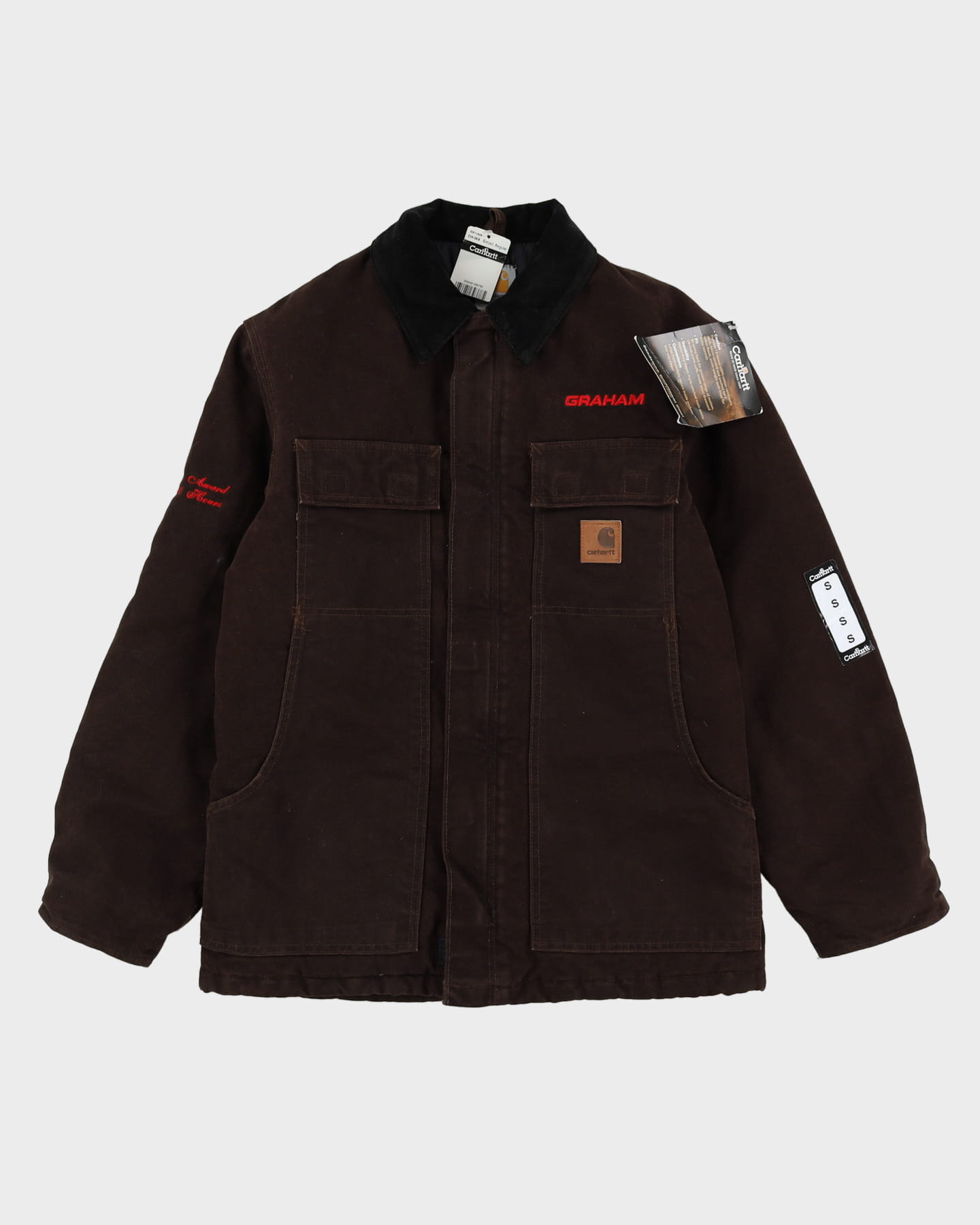 New With Tags 00s Carhartt Brown Workwear / Chore Jacket - S