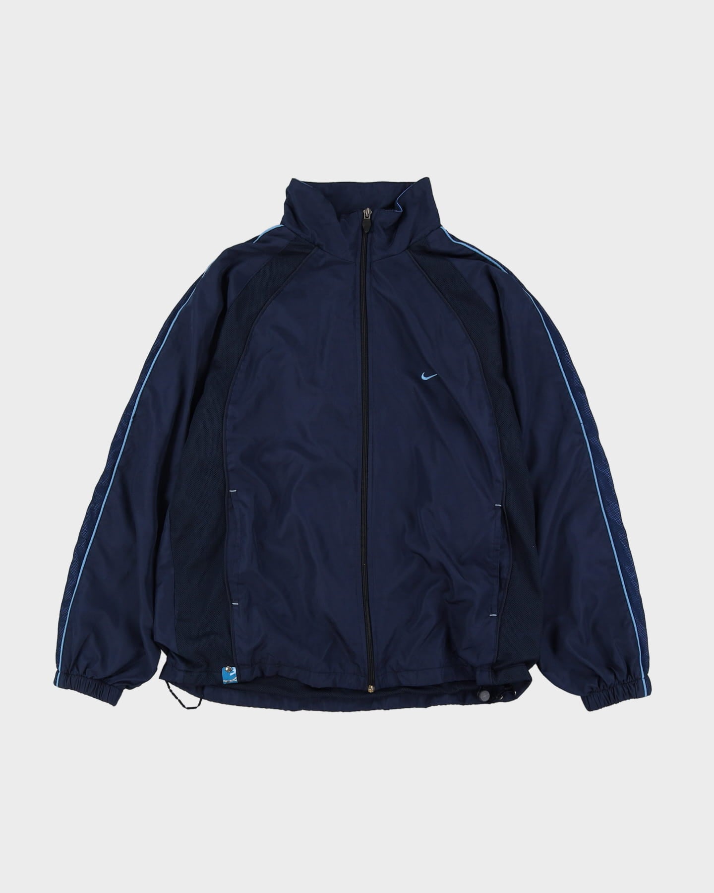 00s Nike Navy Full-Zip Windbreaker Jacket - M