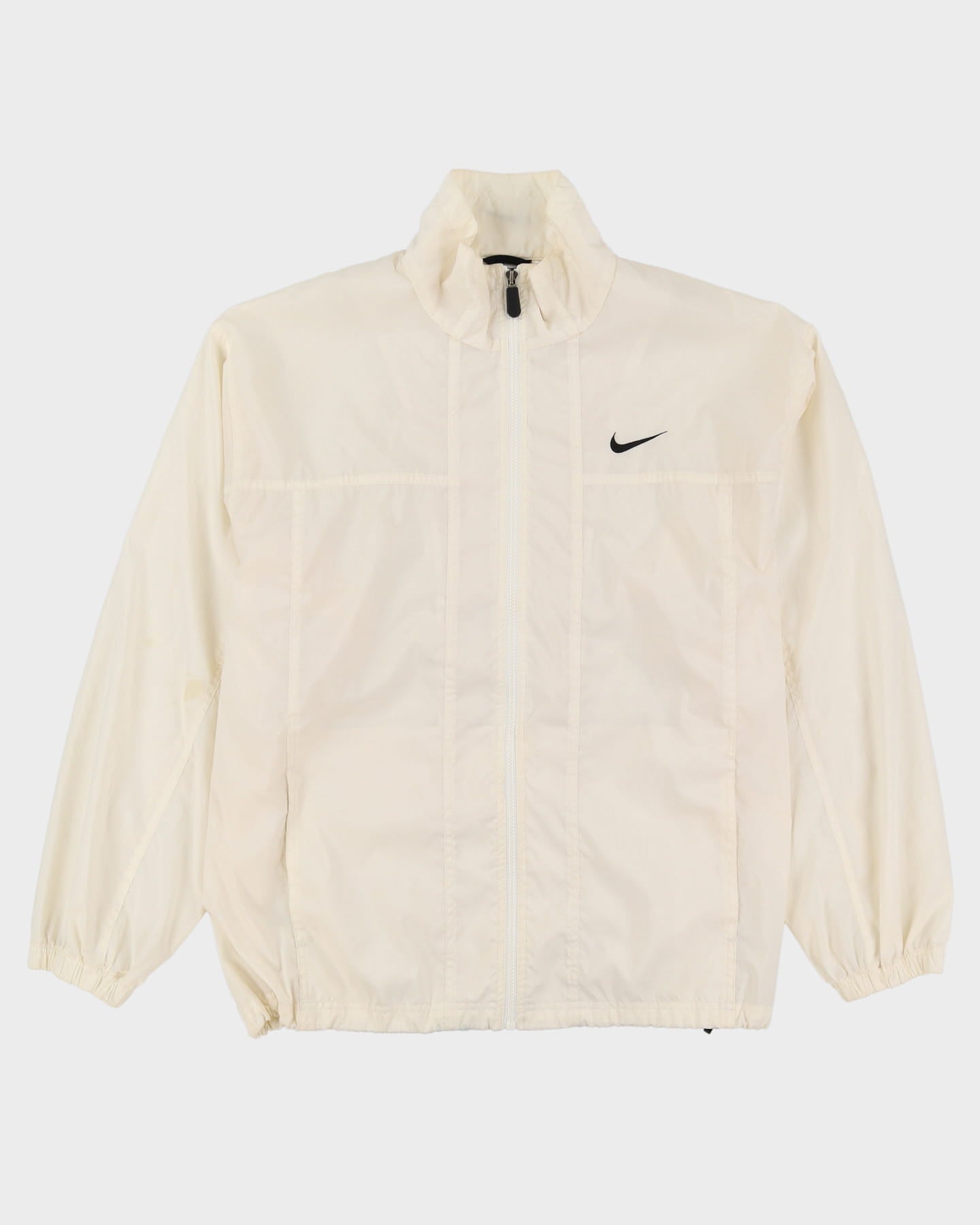 90s Nike White Full Zip Windbreaker Jacket - XL