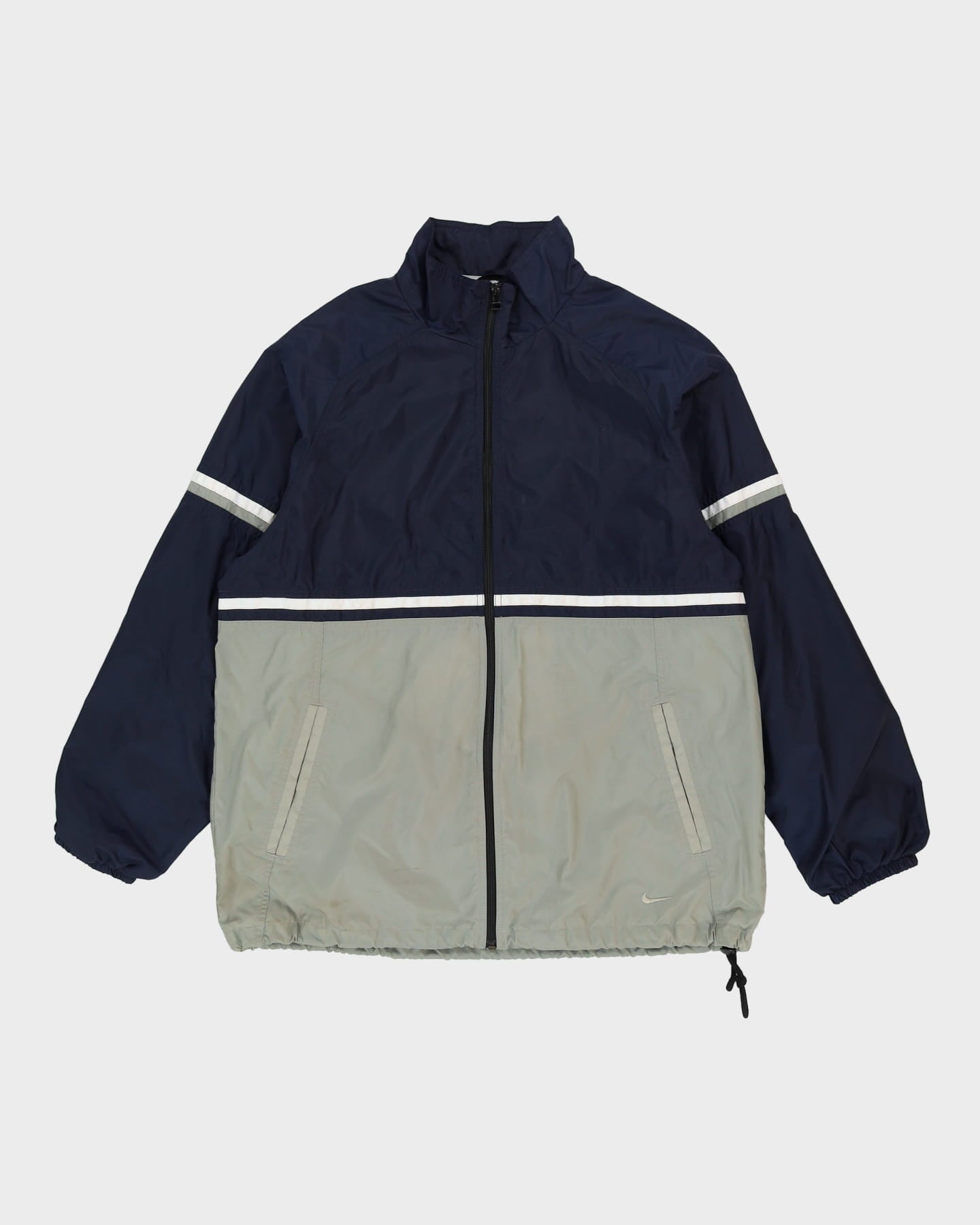 00s Nike Navy / Grey Windbreaker Jacket - M