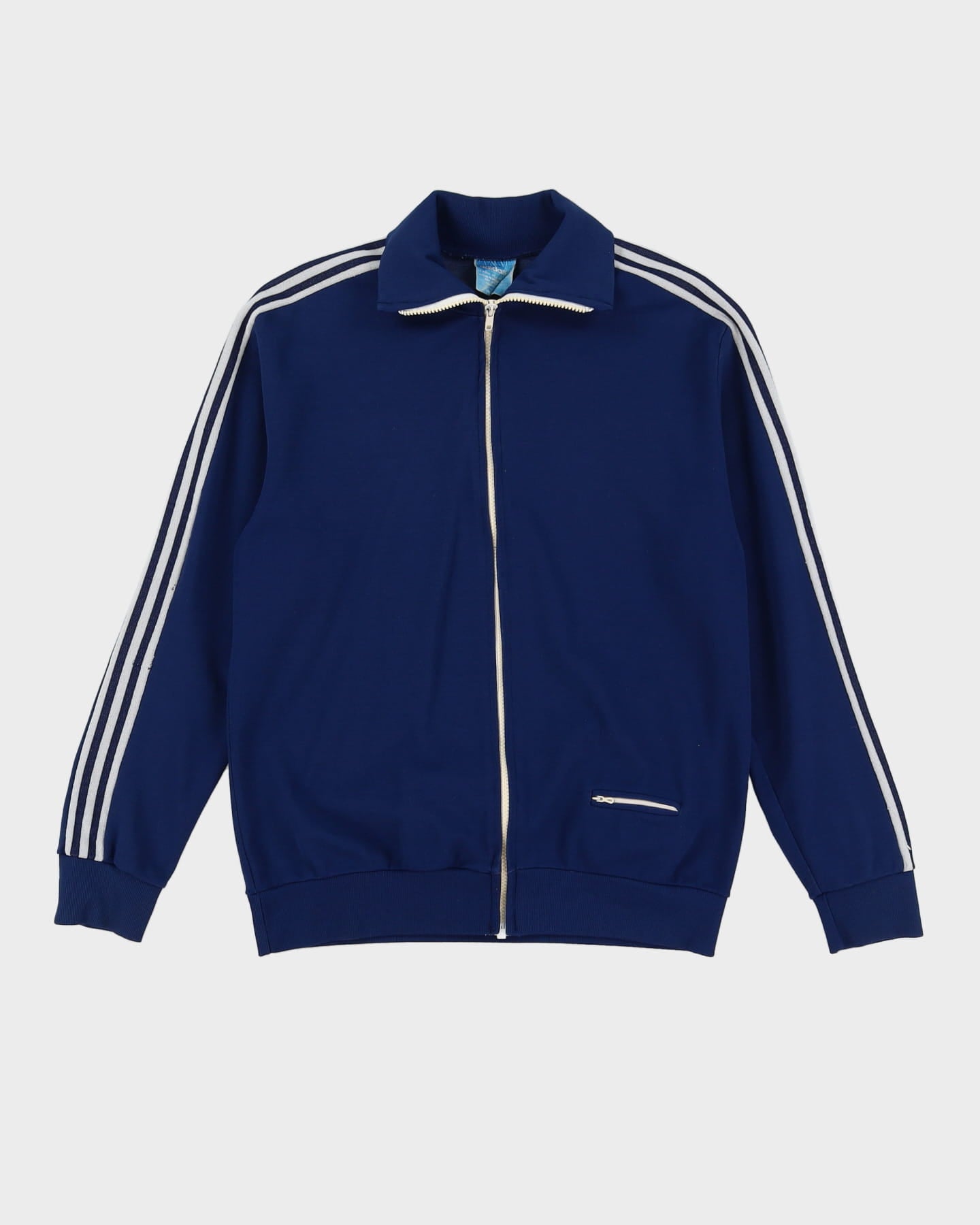 70s Adidas Navy Track Jacket - L