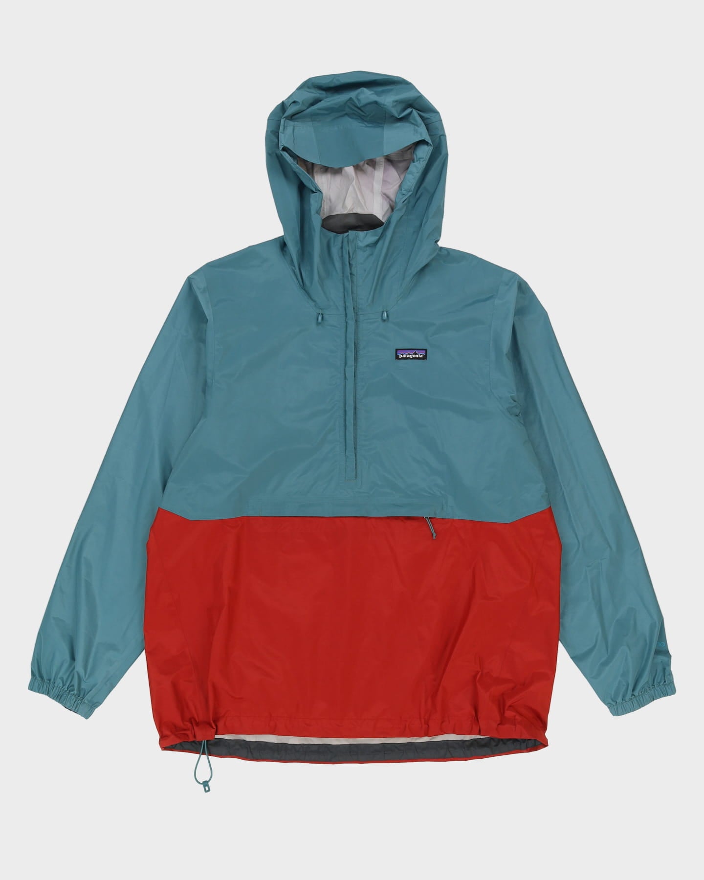 Patagonia Blue / Orange Hooded Anorak Jacket - XL
