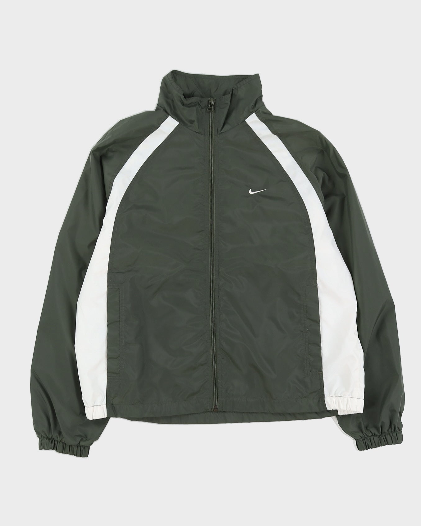 Vintage 90s Nike Green Track Jacket - S