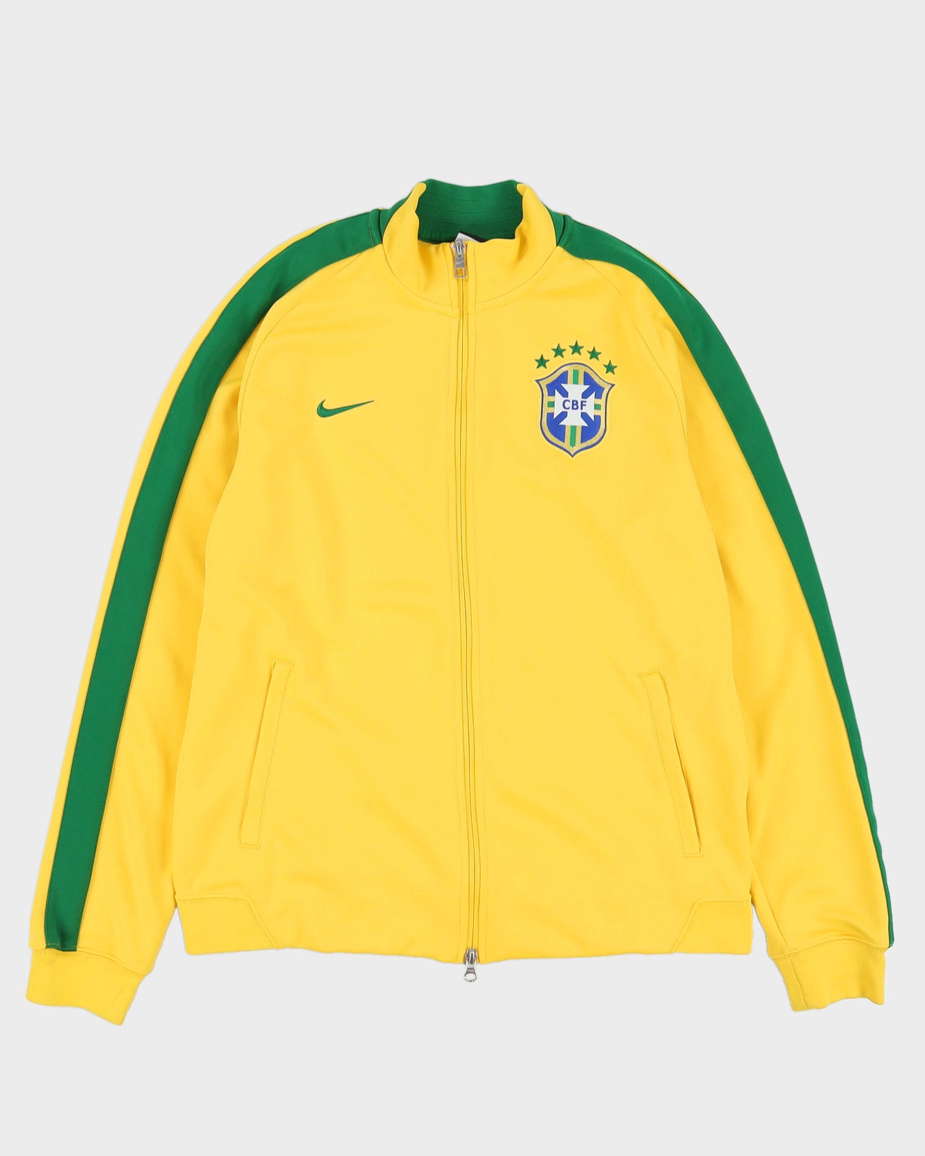 2013-14 International Team Brazil Yellow Track Jacket - L