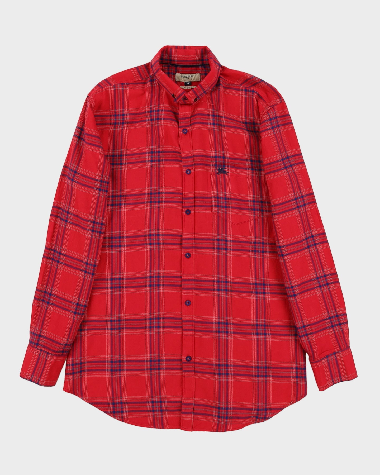 Burberry Brit Red Checked Shirt - L / XL