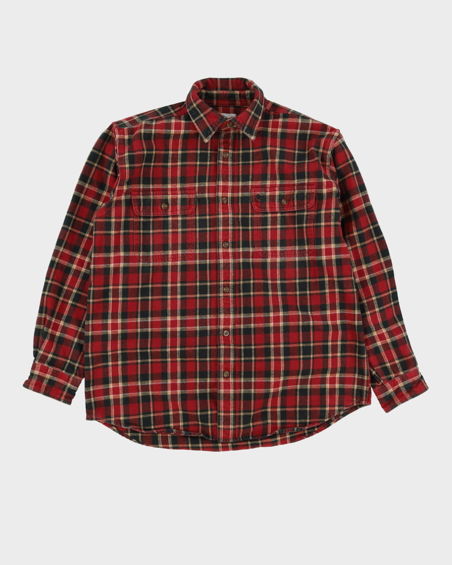 Carhartt Red Checked Flannel Shirt - XL