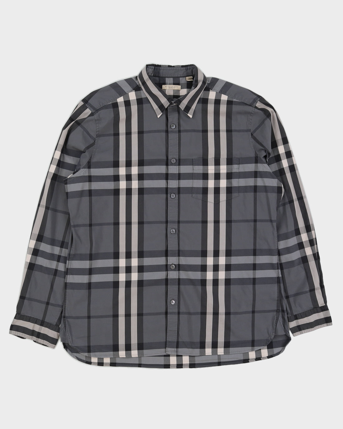 Burberry Brit Grey Checked Shirt - XL