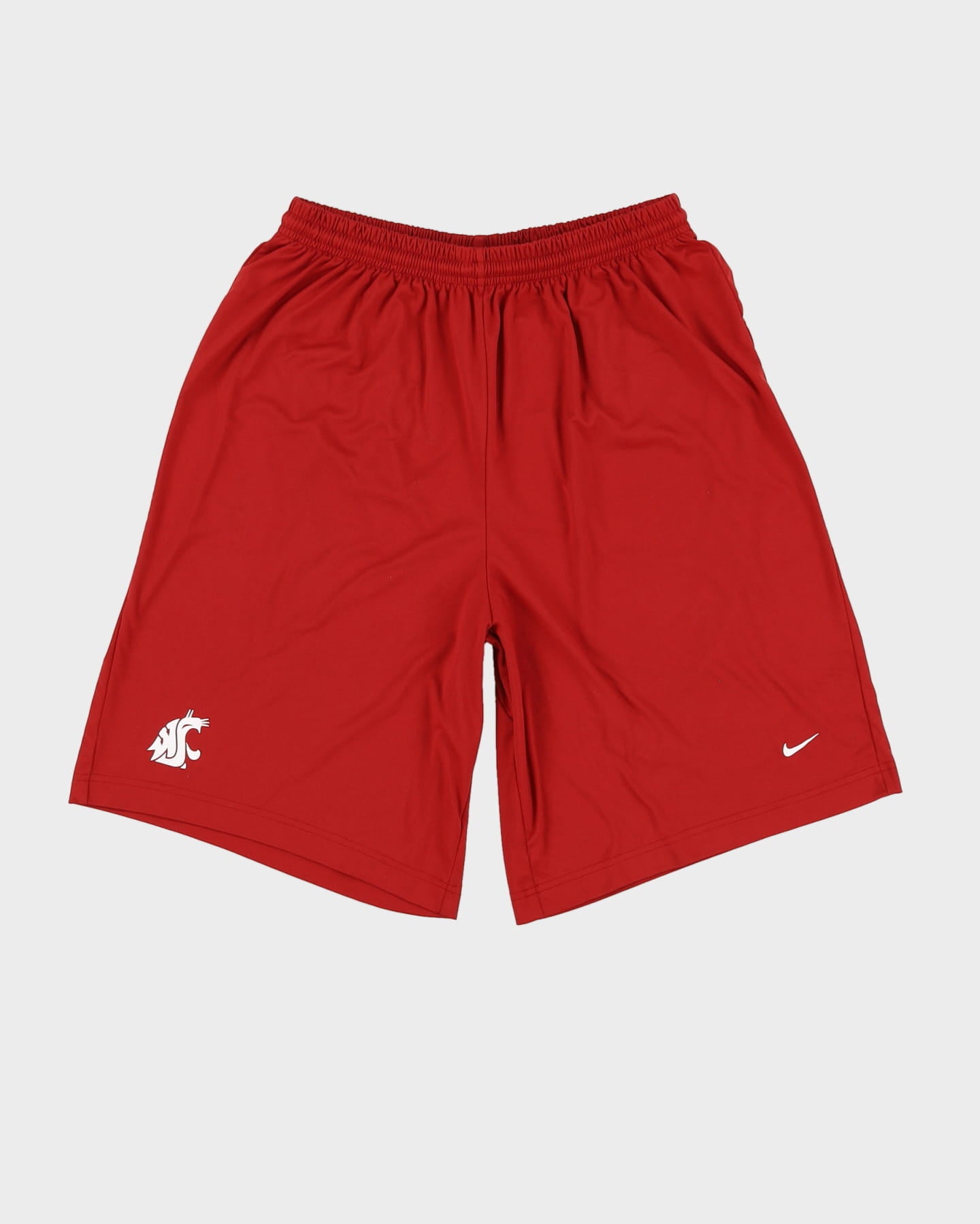 00s Nike NCAA Dark Red Sports / Gym Shorts - L