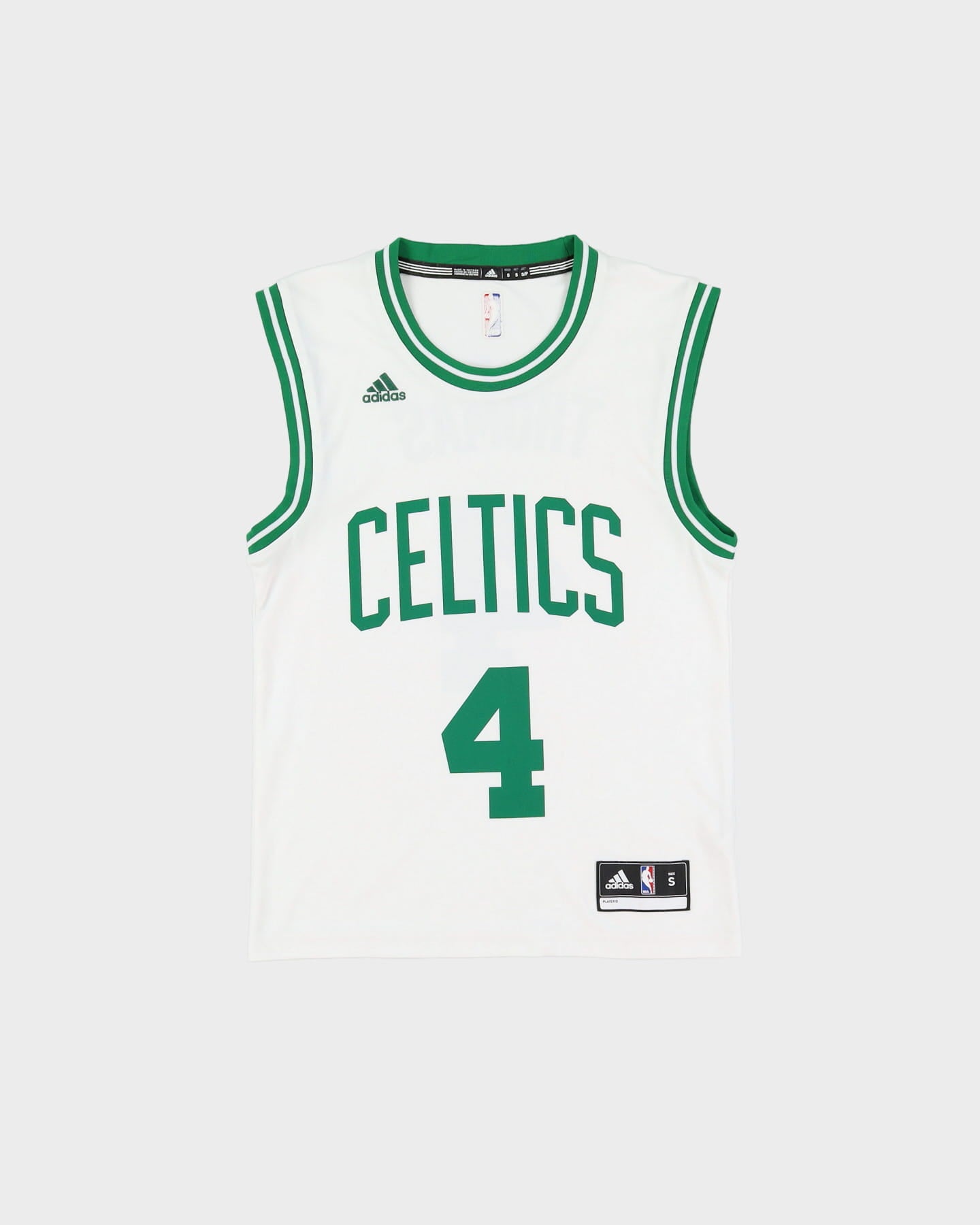 Adidas Isiah Thomas Boston Celtics #4 White / Green NBA Basketball Jersey - S