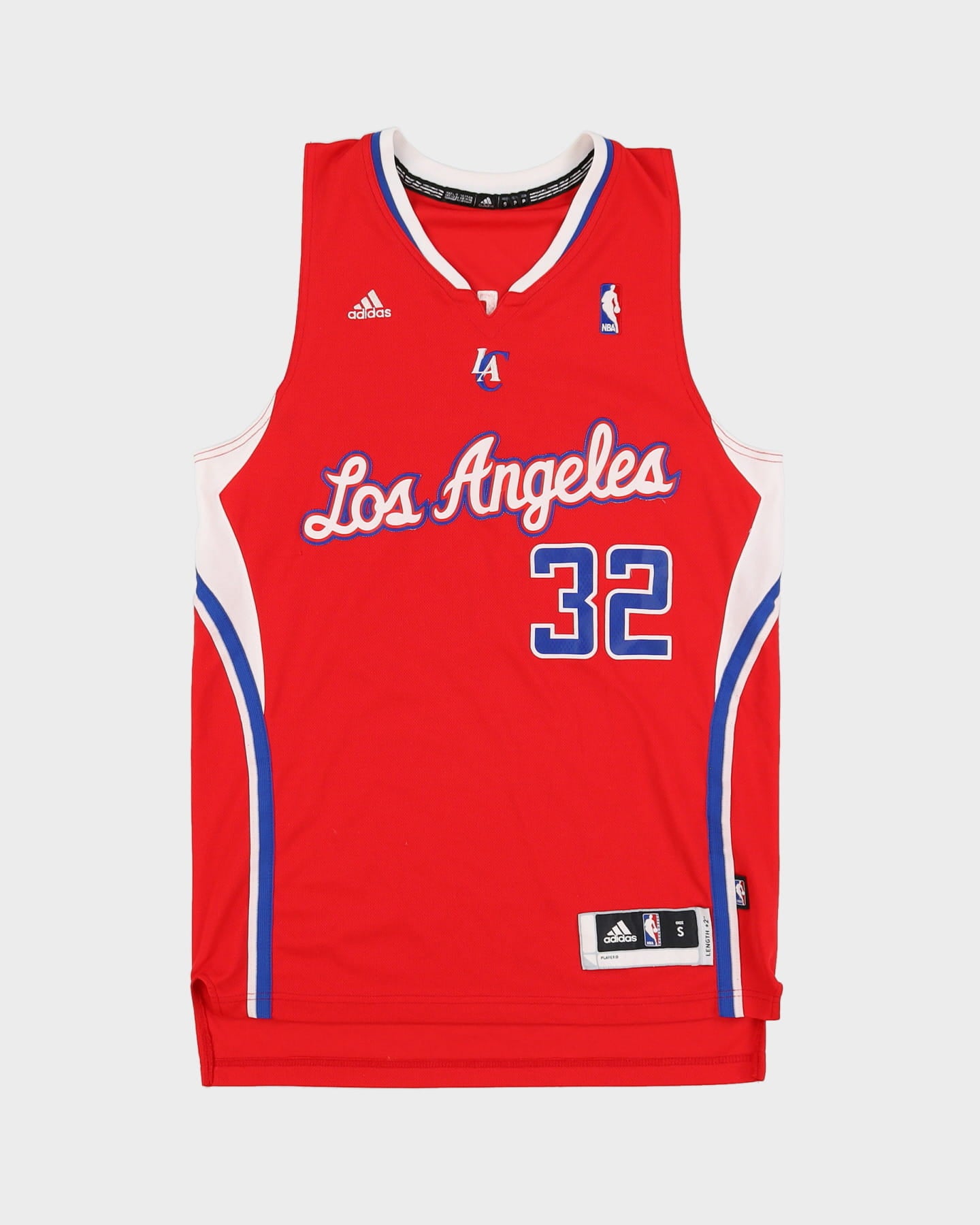 Blake Griffin #32 LA Los Angeles Clippers Red Stitched NBA Adidas Basketball Jersey - S