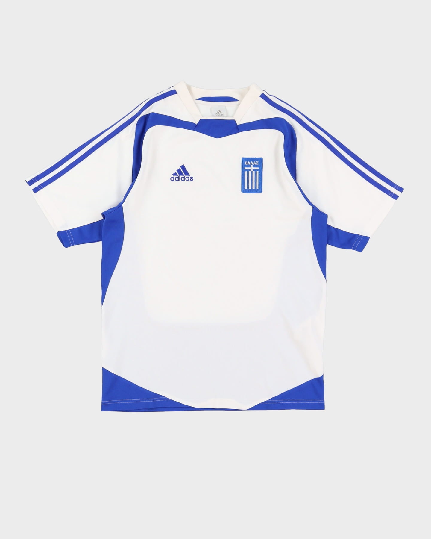 2004 Greece Euro Champions White Away Adidas Football Shirt / Jersey - S